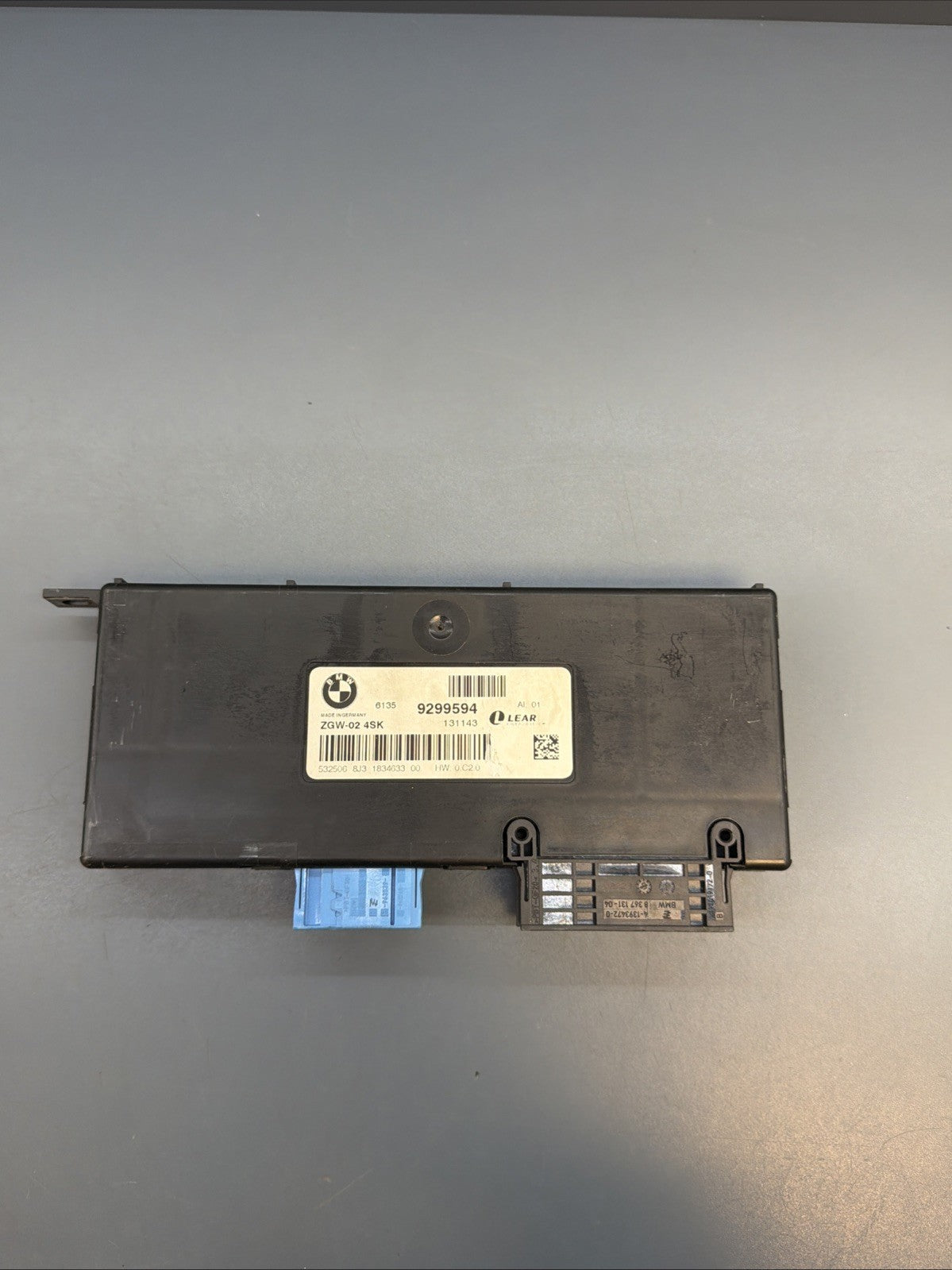 2011–2017 BMW F25 X3 Central Gateway Control Module Unit 9299594 OEM