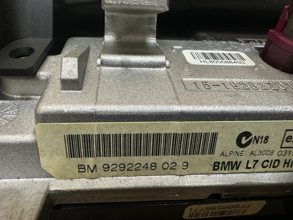 BMW 12-19 F25 F30 F32 F33 DASH MULTIMEDIA NAVIGATION DISPLAY SCREEN OEM 9292248