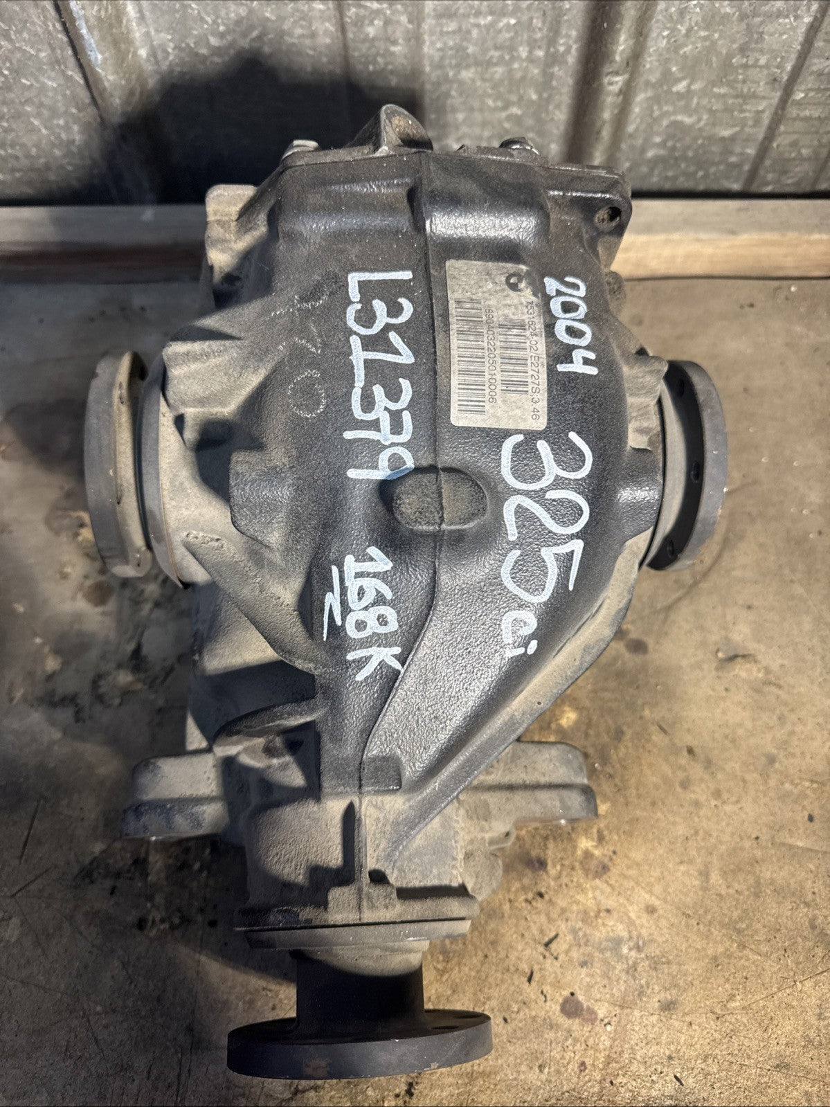 BMW REAR DIFFERENTIAL E46 SERIES 325Ci FINAL DRIVE 3.46 STOCK:74830