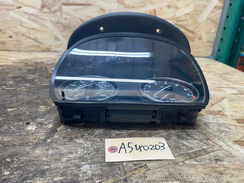 BMW 2006-2013 E90 3 SERIES SPEEDOMETER INSTRUMENT GAUGE CLUSTER BLACK 9187066