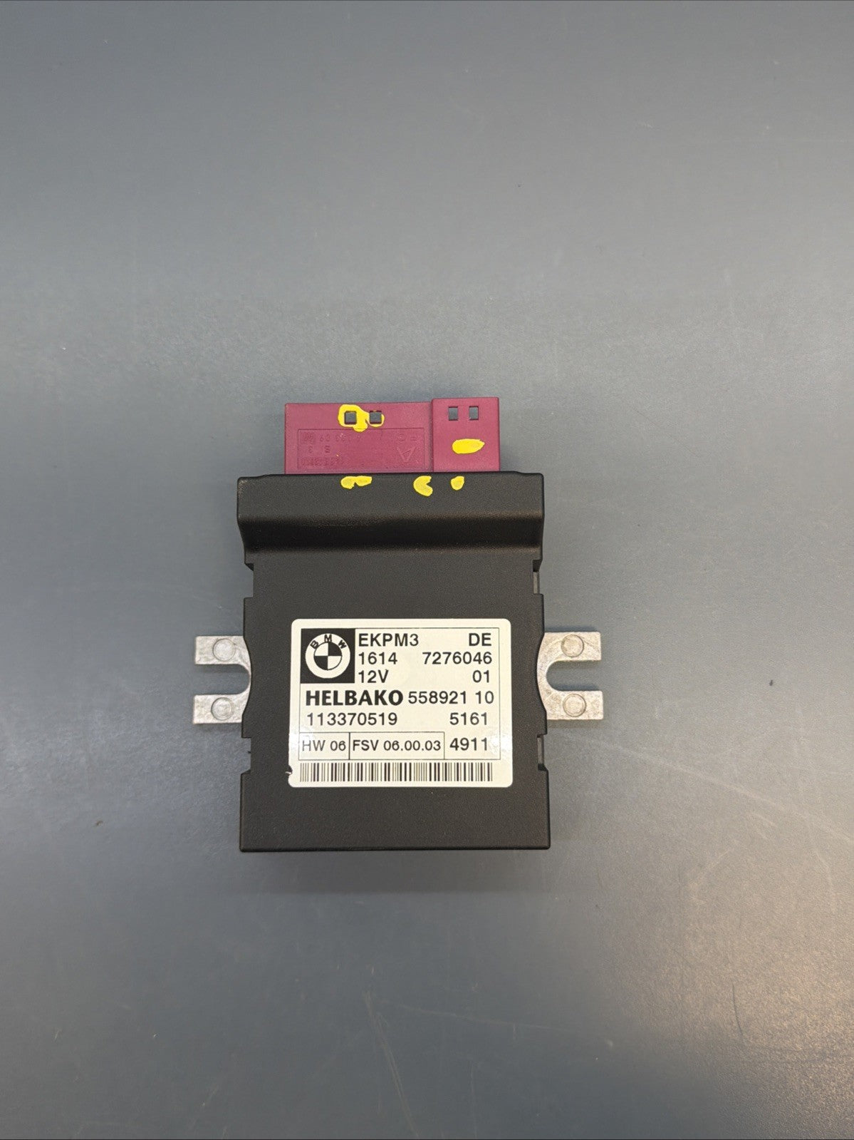 2007 - 2013 BMW X5 E70 Fuel Pump Control Module 7276046 OEM EKPM3