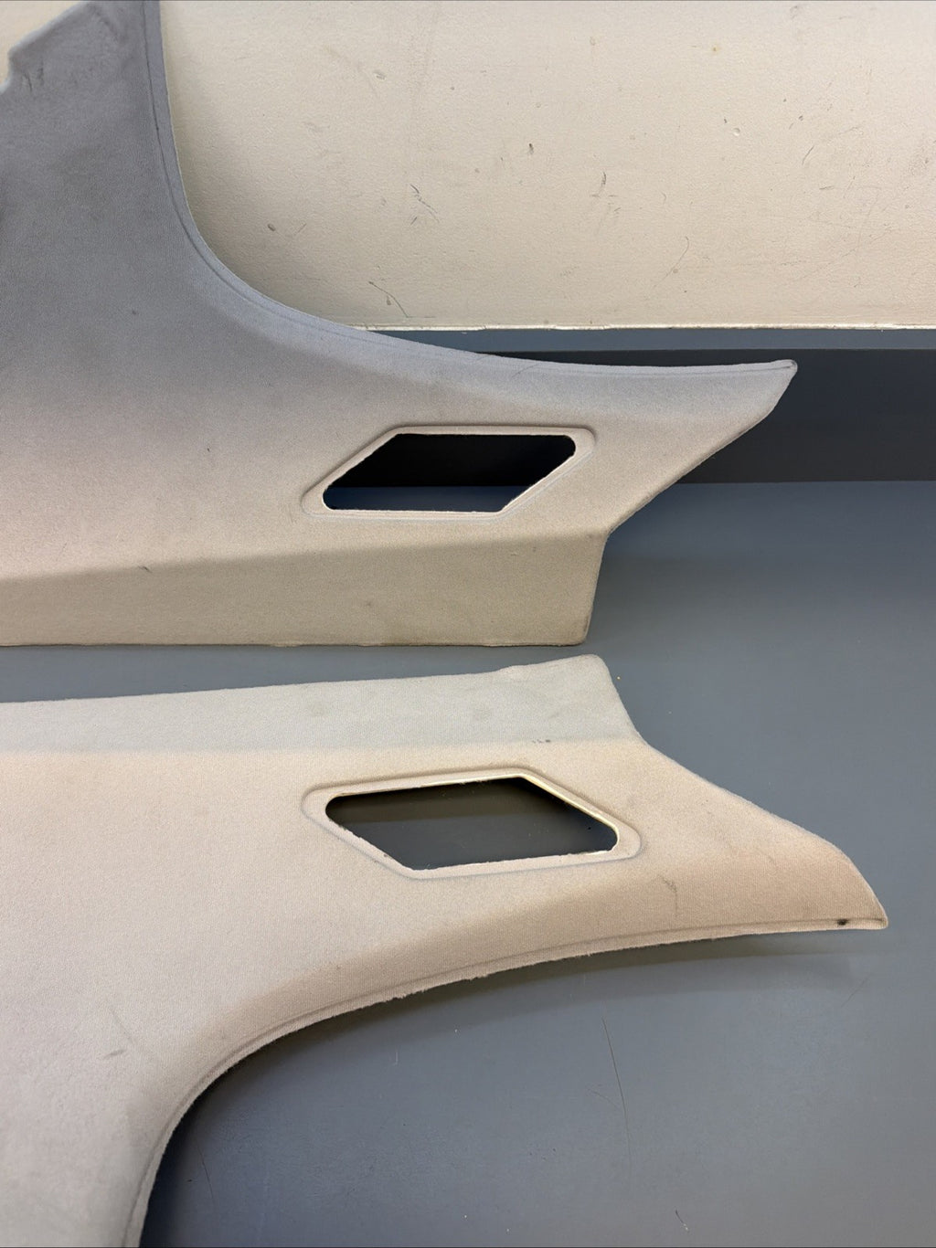 99-06 BMW E46 SEDAN Left & Right Rear C Pillar Trim Panel 8220244 GRAY
