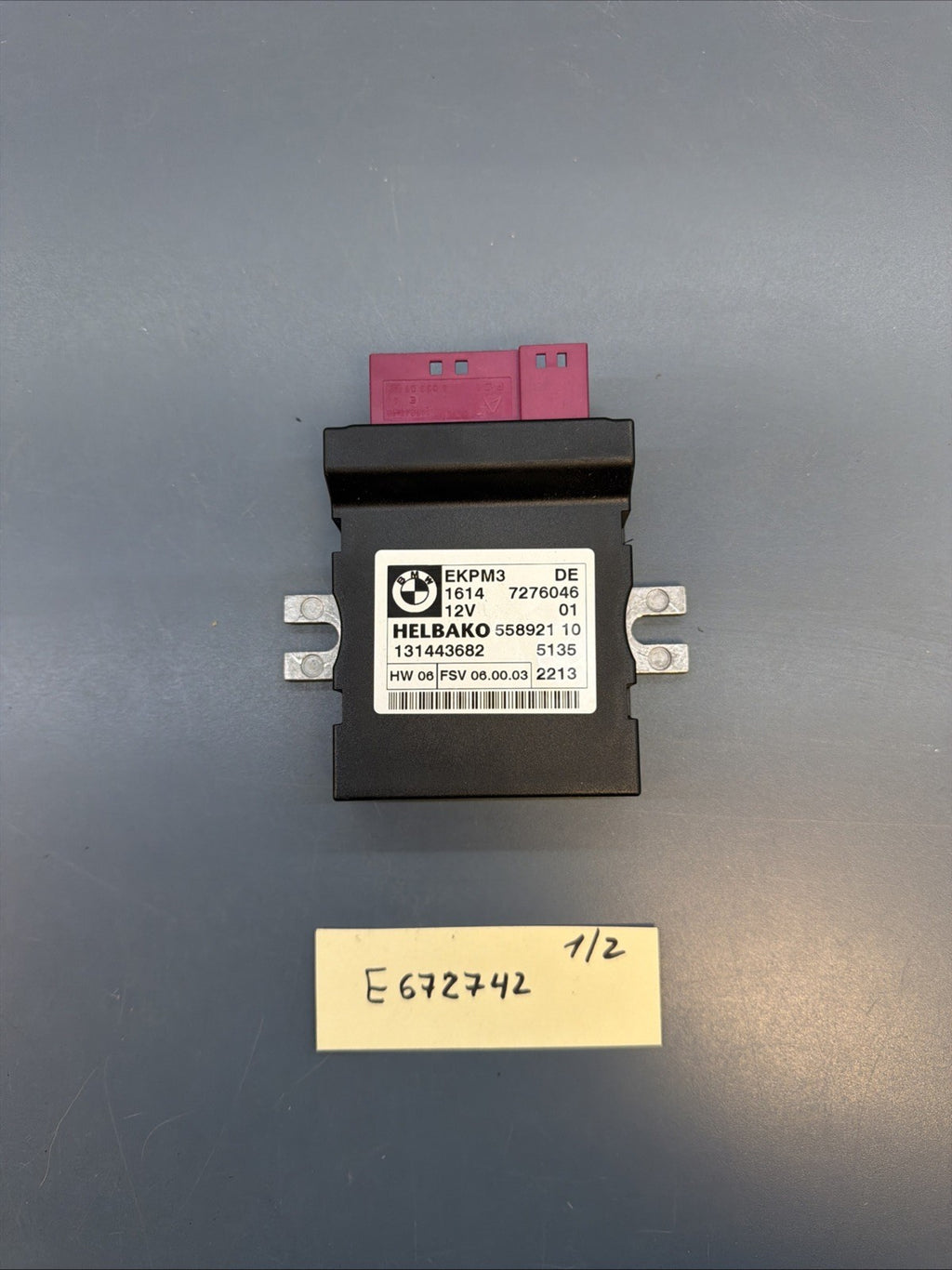 06-14 BMW E90 E92 E91 E88 E70 E71 E84 E89 Fuel Pump Control Module 7209286 EKPM3