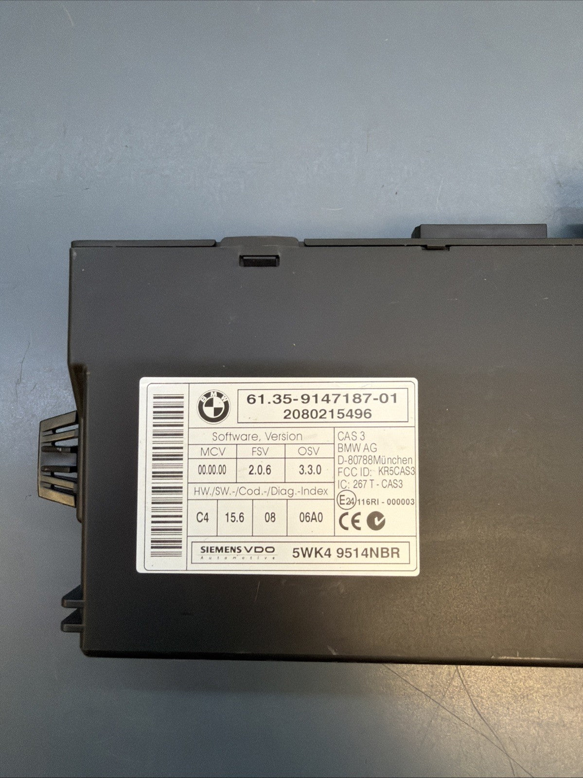 2008-2009-2010 BMW 335i  DME ECU CAS KEY MSD80 SET 7583332