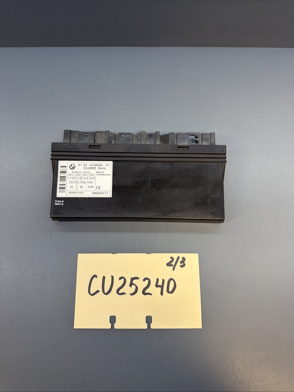 06-10 BMW E60 E61 E63 550i Body Gateway Control Module 61359136039 OEM
