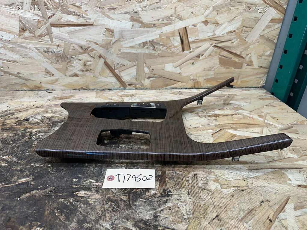 BMW 2011-2017 F25 F26 LOWER CENTER CONSOLE TRIM LIGHT WOOD OEM 9302211