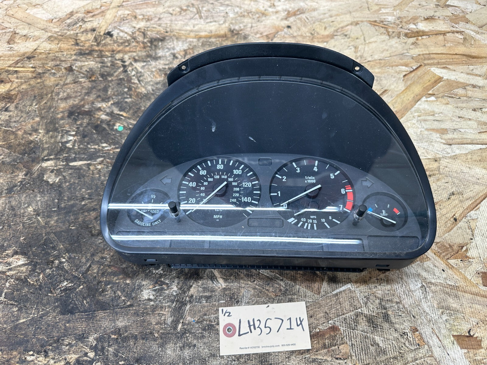BMW 99-06 E53 X5 SPEEDOMETER INSTRUMENT GAUGE CLUSTER MPH OEM 6942178