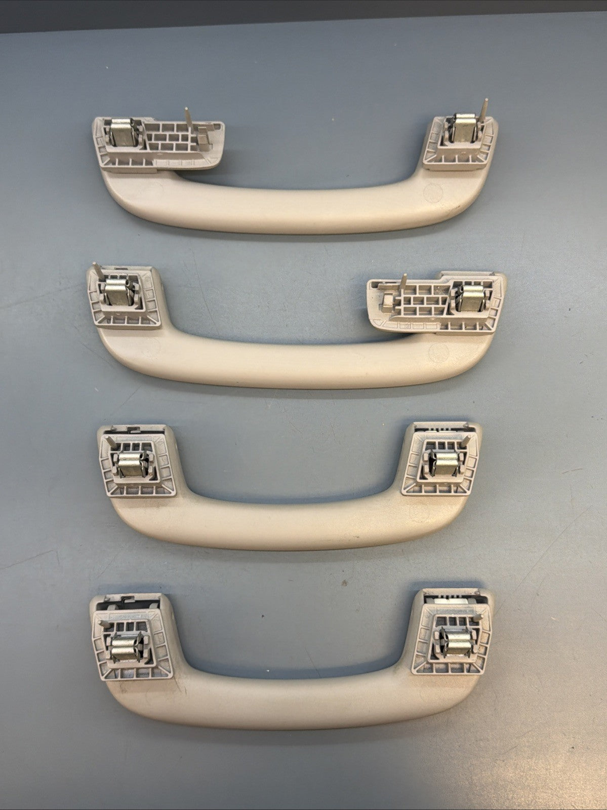 12-16 BMW 328I F30 SEDAN FRONT & REAR UPPER ROOF GRAB HANDLE SET OF 4 OEM GRAY
