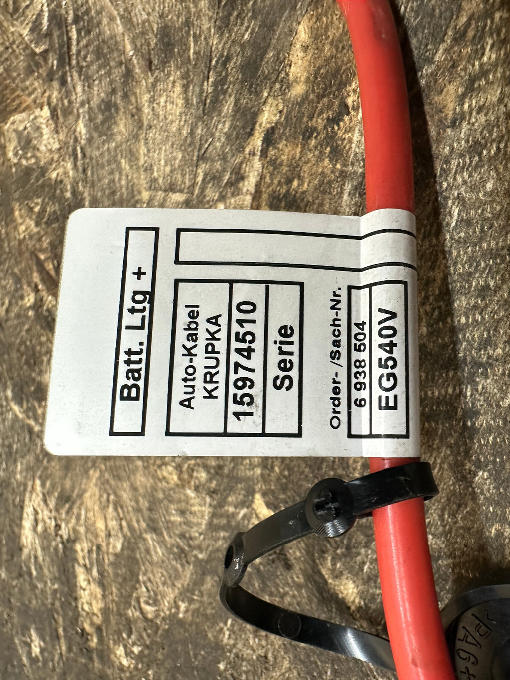 BMW 04-13 E90 3 SERIES POSITIVE BATTERY LEAD OEM 6938504/6938501