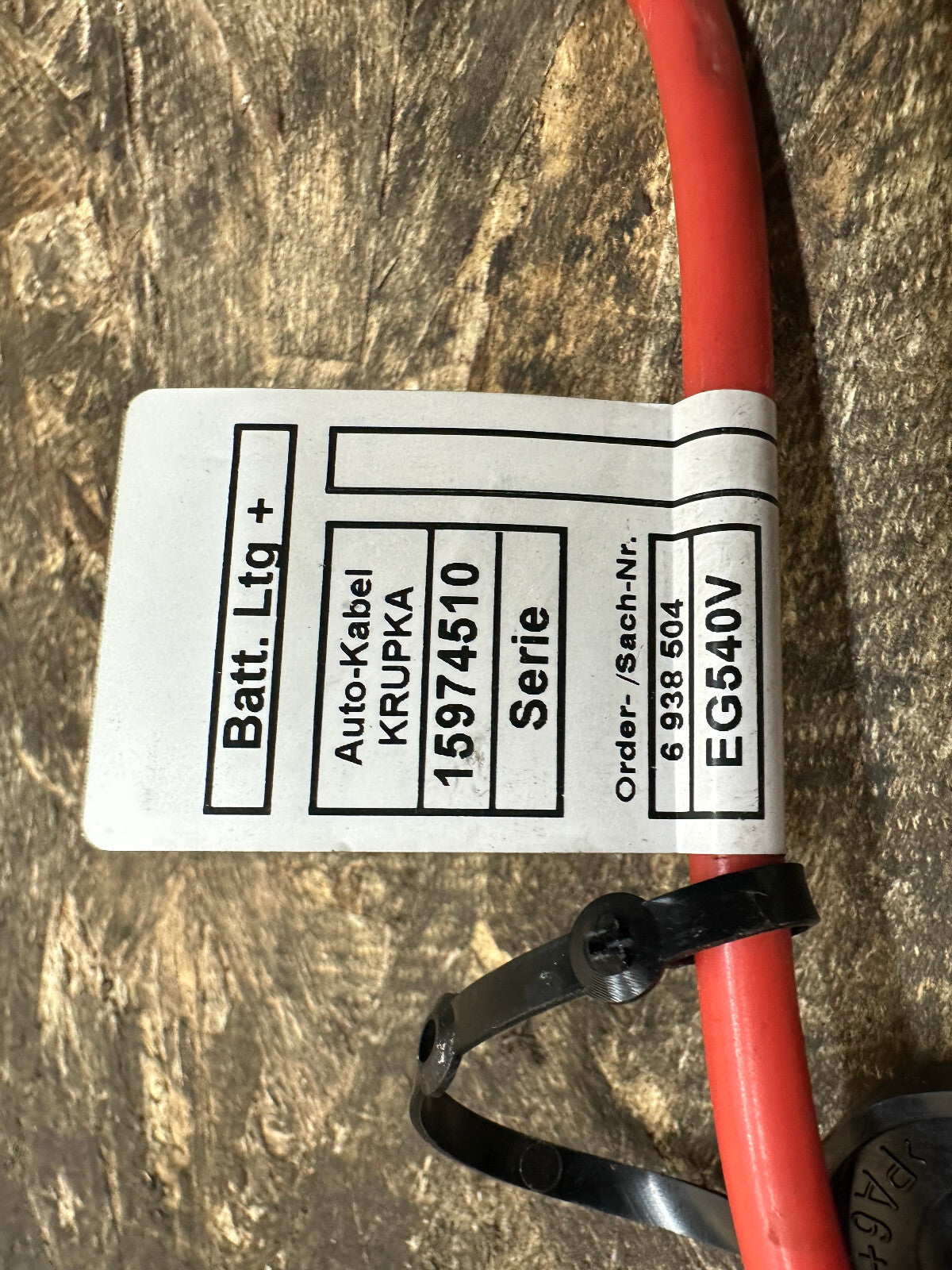 BMW 04-13 E90 3 SERIES POSITIVE BATTERY LEAD OEM 6938504/6938501
