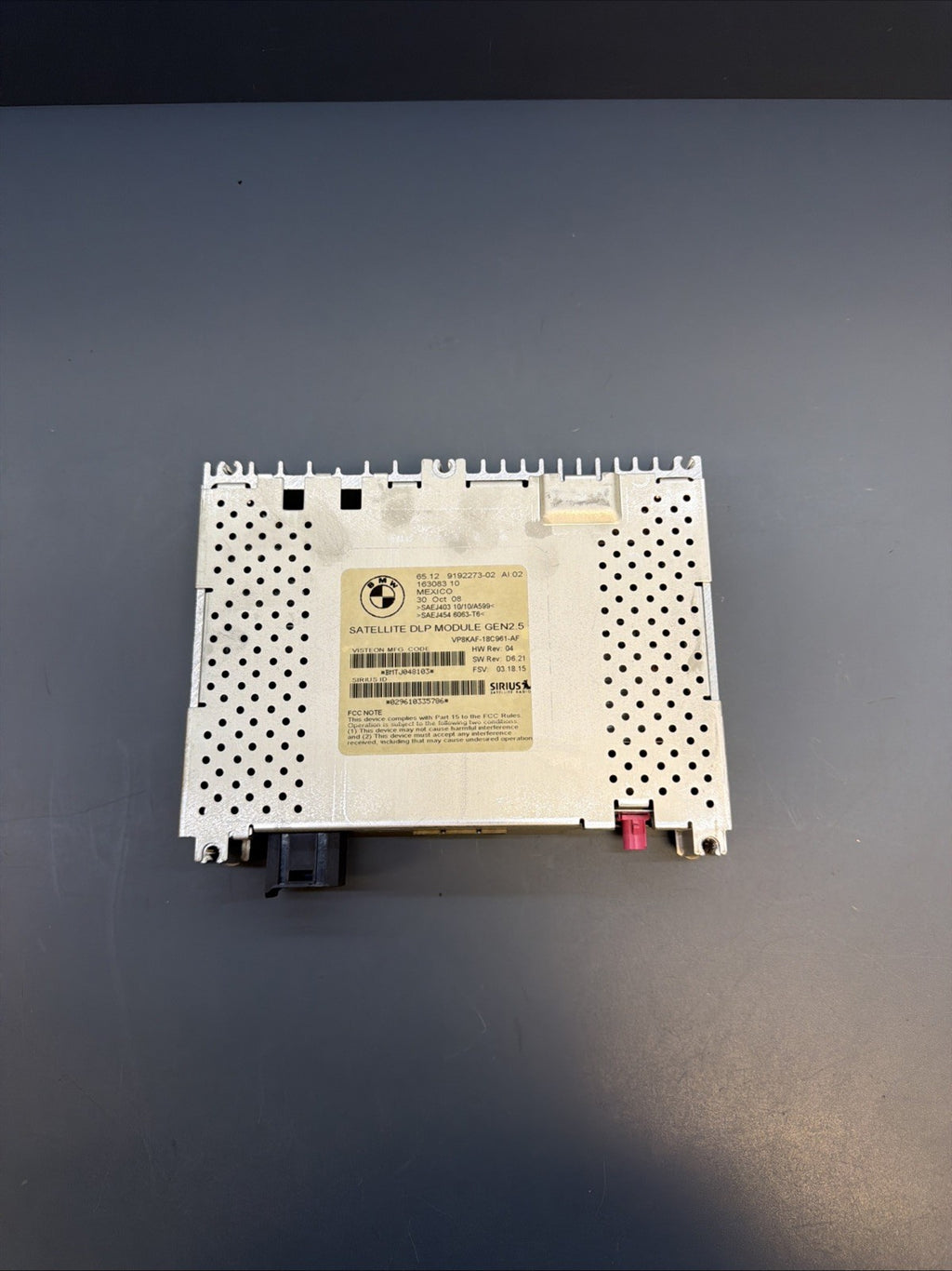 BMW 1 3 5 6 7 X5 X6 Z4 series SIRIUS SATELLITE RADIO MODULE GEN2.5 DLP 9192273