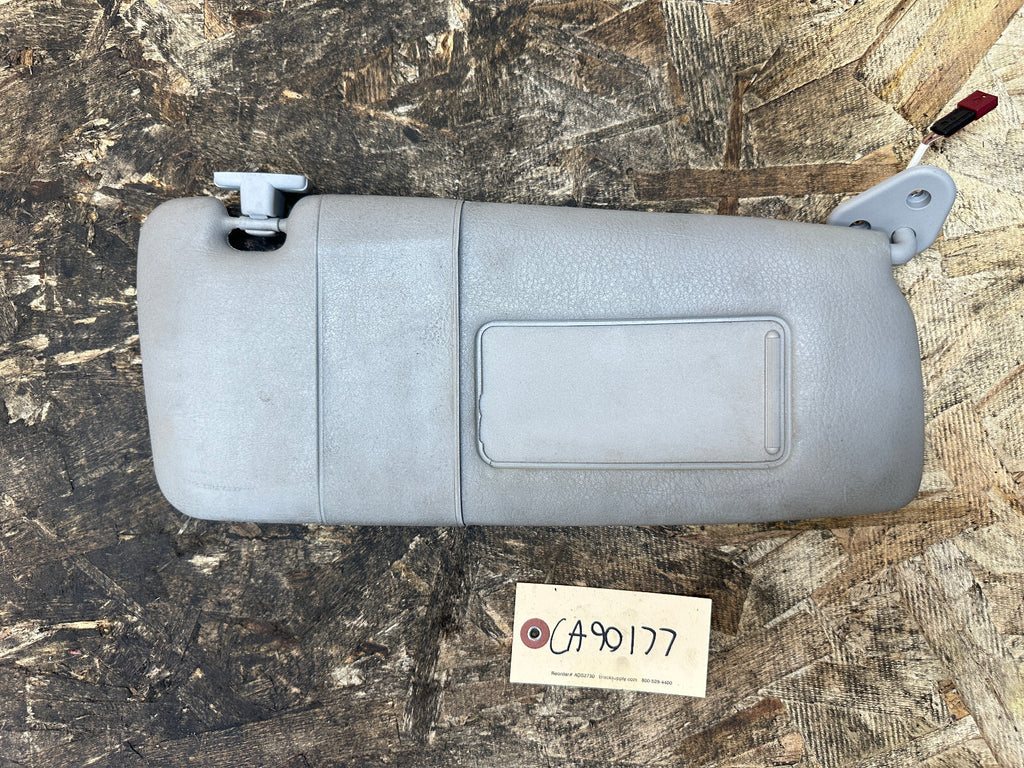 BMW 97-06 E46 3 SERIES RIGHT PASSANGER SIDE GRAY SUN VISOR OEM 68237644