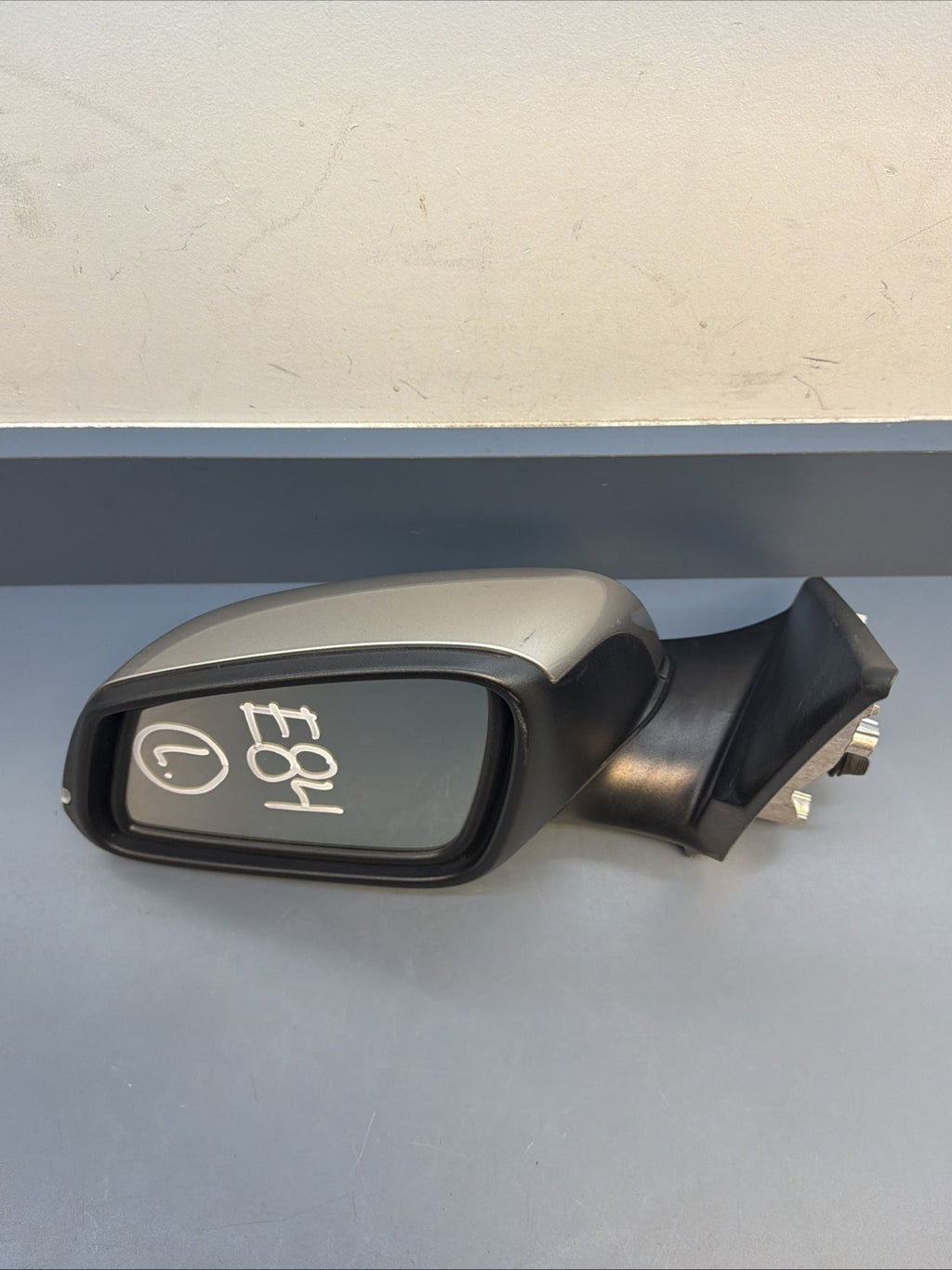 OEM 2012-2013 BMW 328i Driver Left Side View Door Mirror Black E1021185