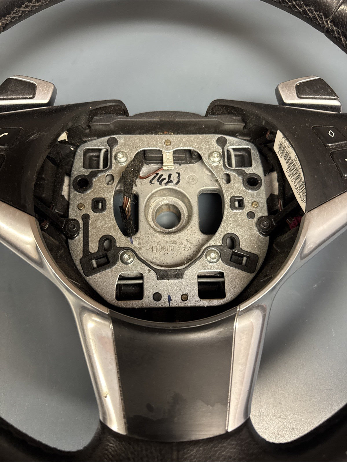06-10 BMW E60 E63 E64 5/6 Series Sport Leather Steering Wheel Black OEM 6774458
