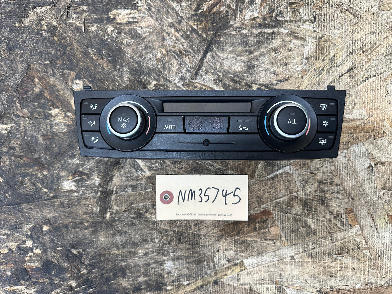 BMW 04-13 E81 E90 E84 1 3 SERIES X1 DIGITAL AC/HEATER CONTROL PANEL 9224545