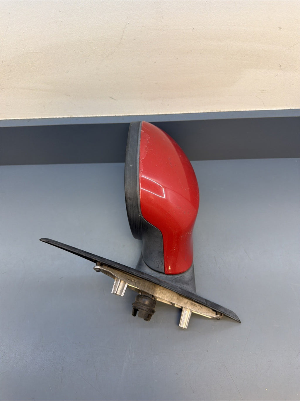 09-11 BMW E90 328i 335i Front Left Driver Side Mirror Assembly 7182695 OEM Red