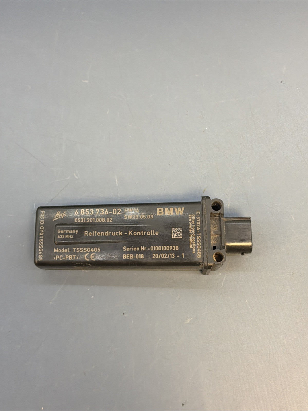 BMW F30 F36 F22 F10 F13 F01 TPMS TIRE PRESSURE RDC CONTROL MODULE 6853736