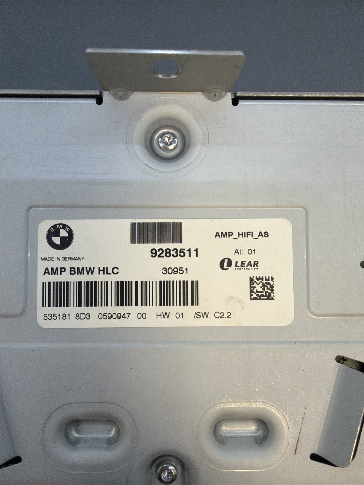 2012 - 2018 BMW F30 F80 Sedan AUDIO RADIO SOUND HiFi AMPLIFIER OEM 9283511