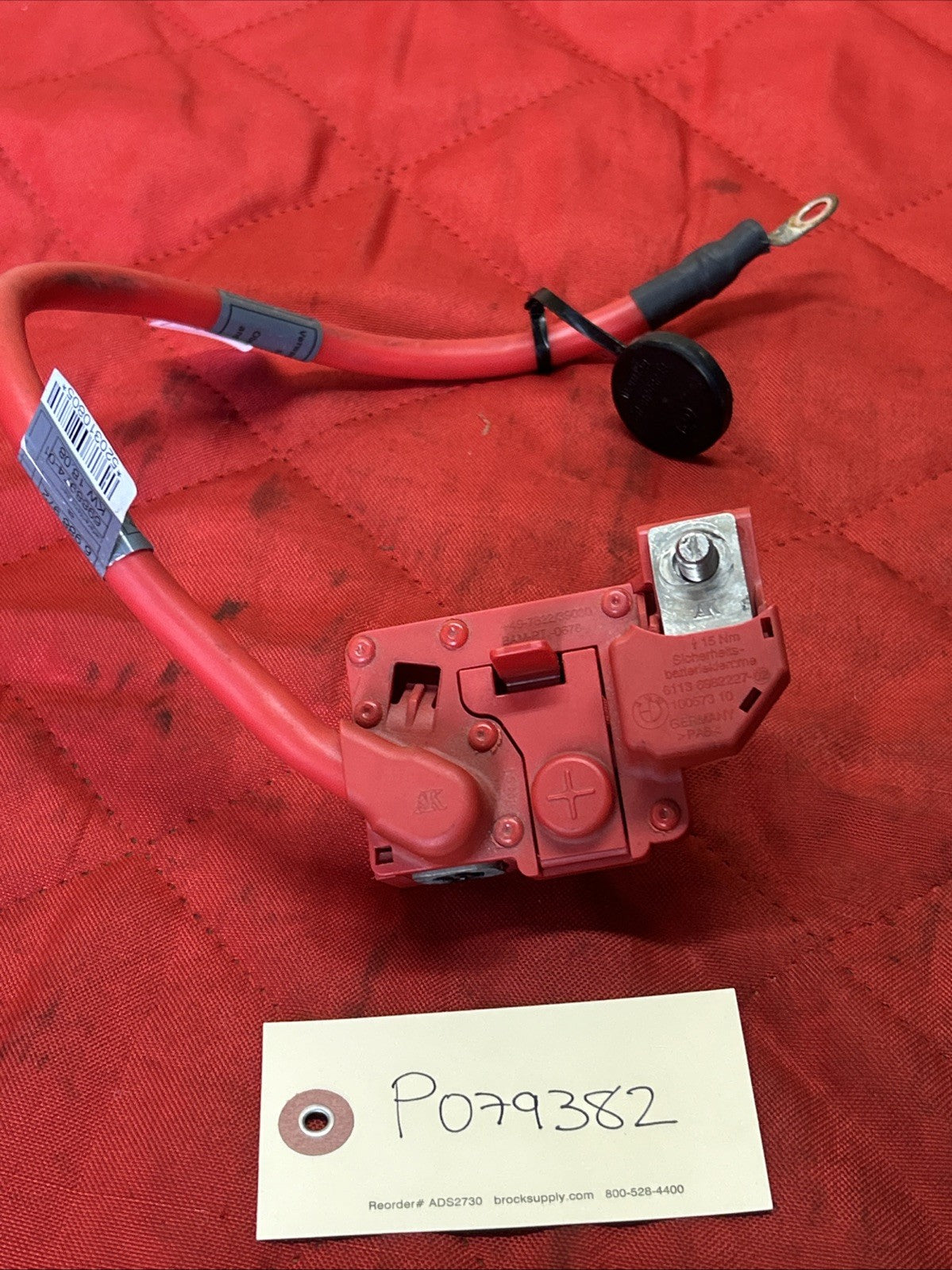 06-13 BMW E82 E90 E92 Battery Plus Pole Terminal Positive Cable 6988974 Oem
