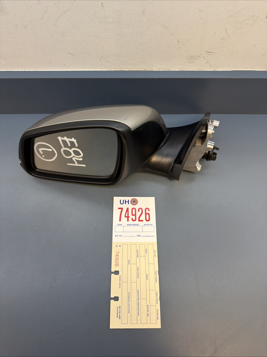 OEM 2012-2013 BMW 328i Driver Left Side View Door Mirror Black E1021185