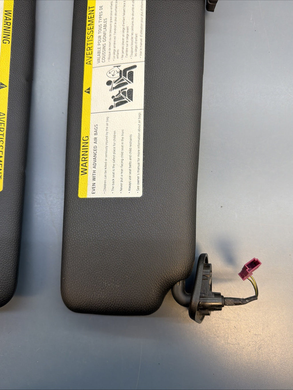 BMW E93 328i 335i Left/ Right Driver Convertible Interior Sun Visor SET 6905983