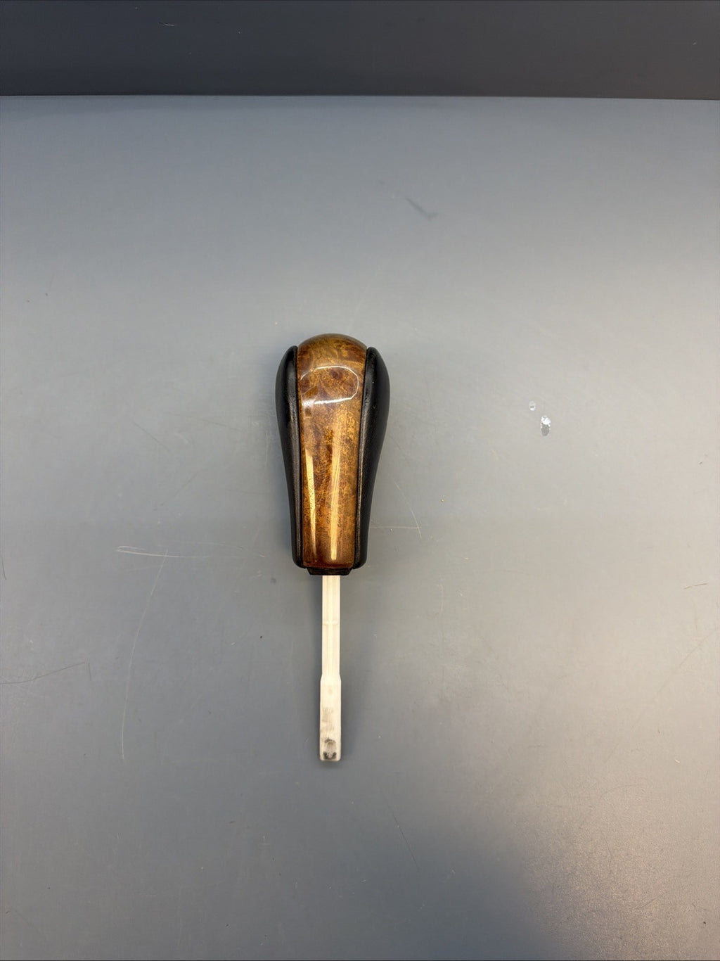 BMW E36 Z3 E36 Automatic Gear Selector Shifter Knob Wood Leather OEM 2228252