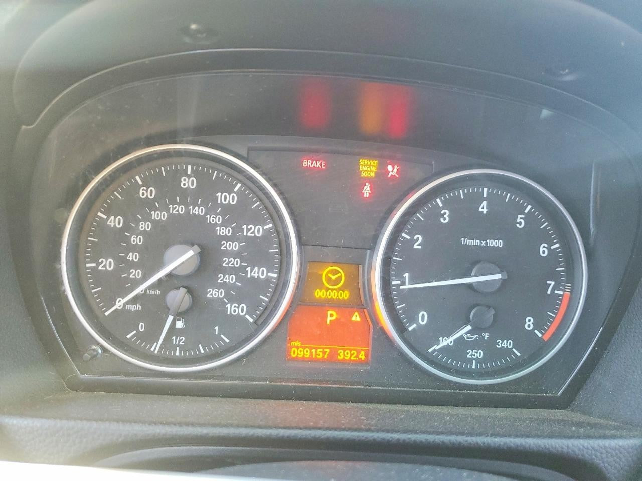 06-13 OEM BMW E90 E92 E93 328 335 Speedometer Instrument Cluster VDO 9242370 99K