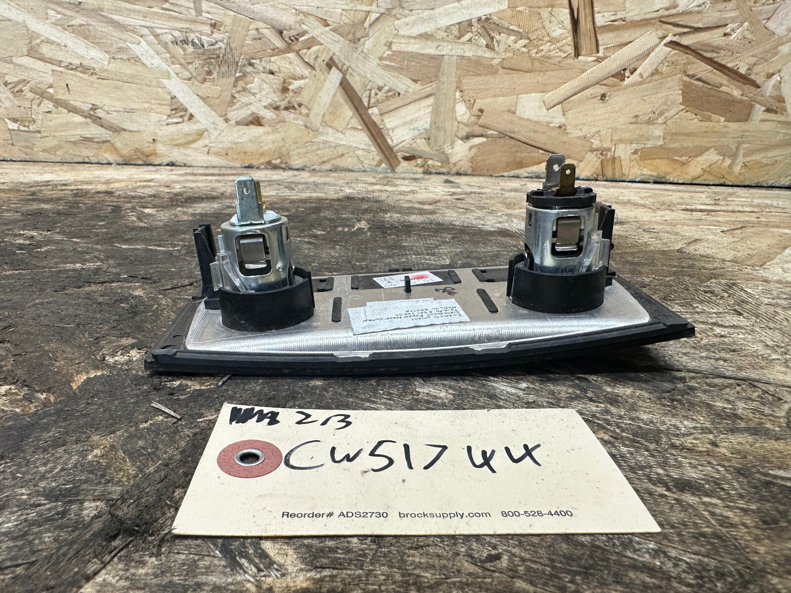 BMW 05-10 E60 5 SERIES CENTER DASH POPLAR WOOD POWER OUTLET COVER OEM 6951149