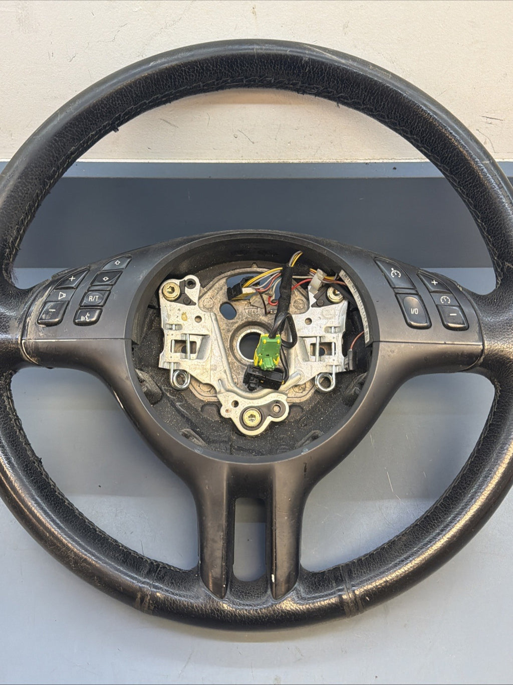 BMW 99-06 E46 3 SERIES BLACK LEATHER SPORT STEERING WHEEL OEM 101493/6760659