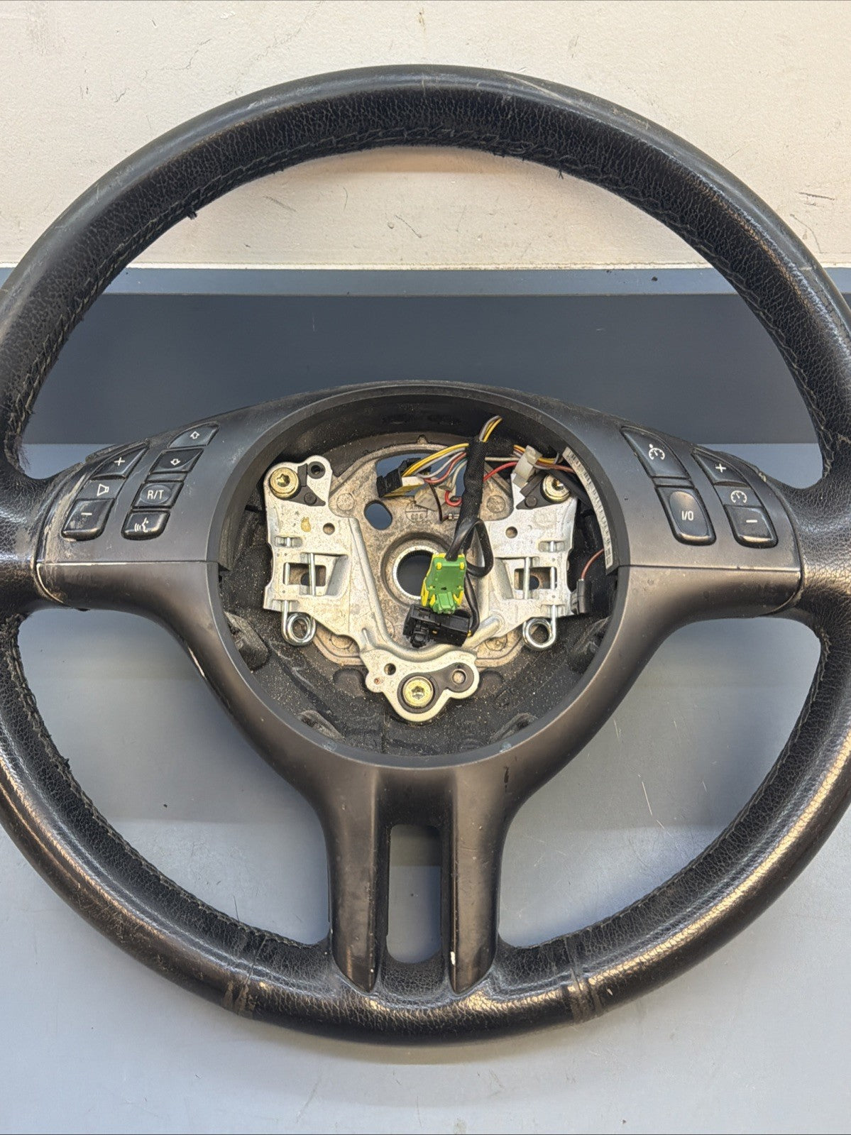 BMW 99-06 E46 3 SERIES BLACK LEATHER SPORT STEERING WHEEL OEM 101493/6760659