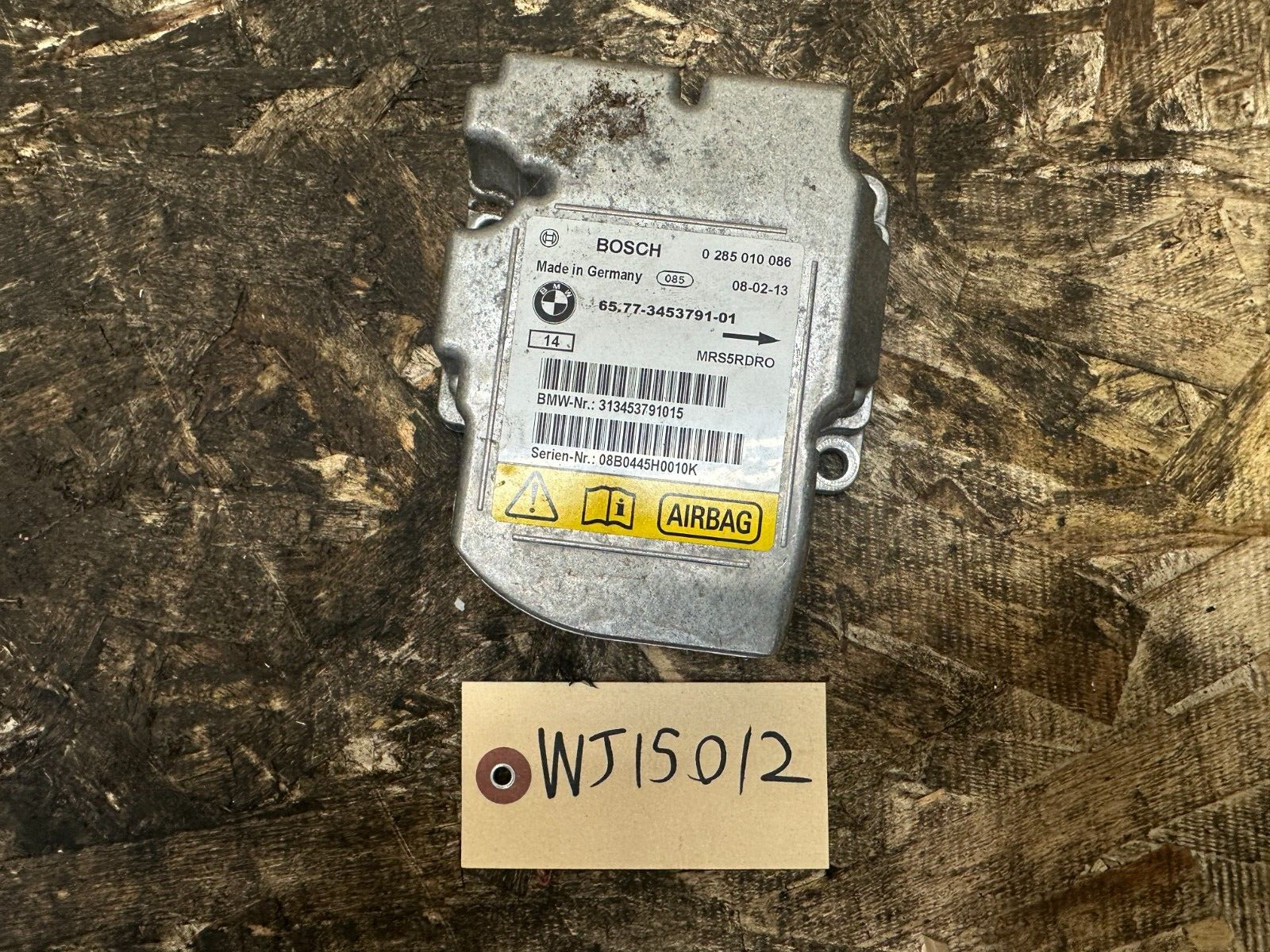 BMW 2003-2010 E83 X3 CENTER CRASH SENSOR SRS MODULE OEM 3453791