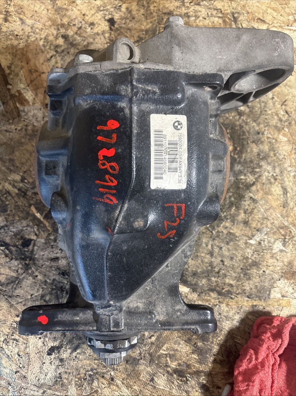 BMW X3 REAR DIFFERENTIAL F25  FINAL DRIVE 3.38 7592007