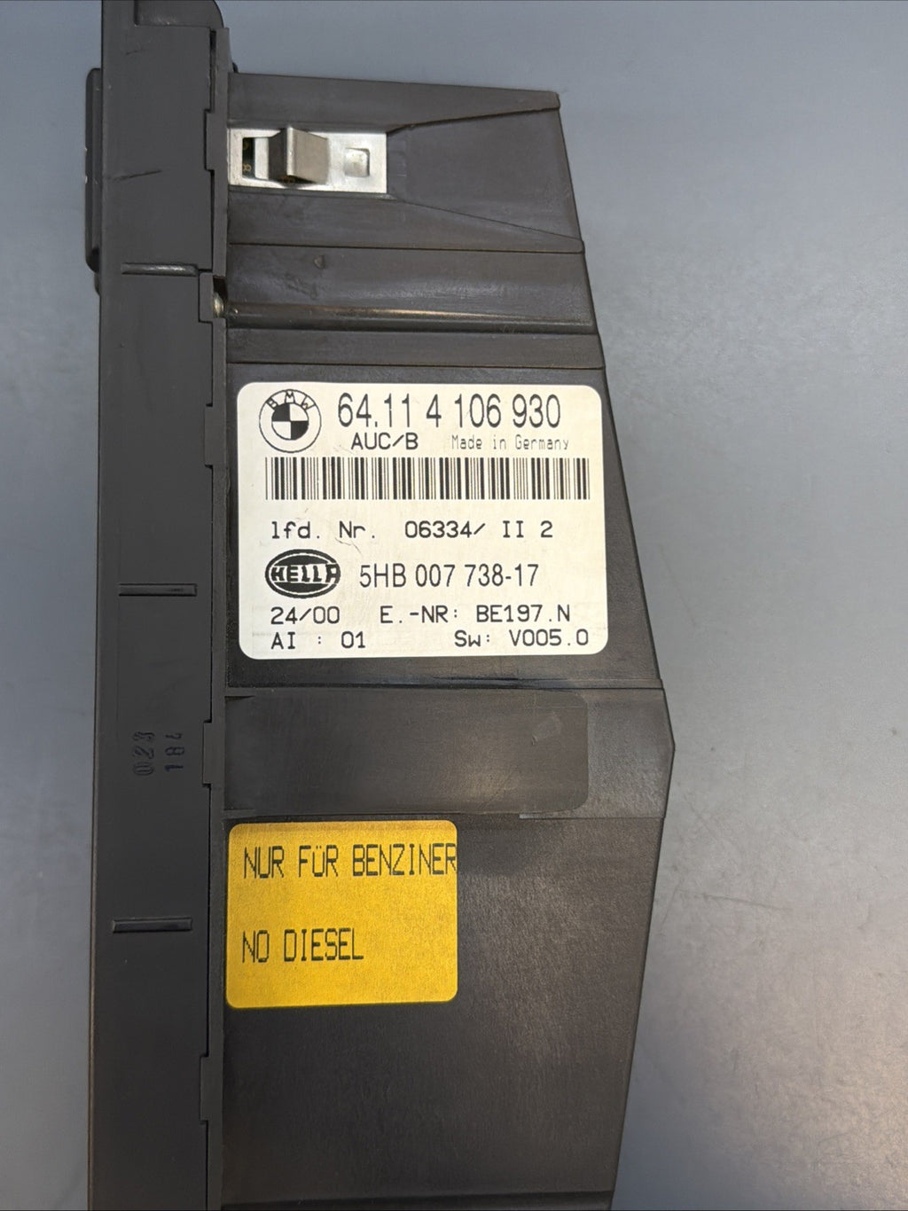 00-06 BMW E46 3 SERIES CLIMATE TEMPERATURE CONTROL UNIT A/C HEAT OEM 4106930