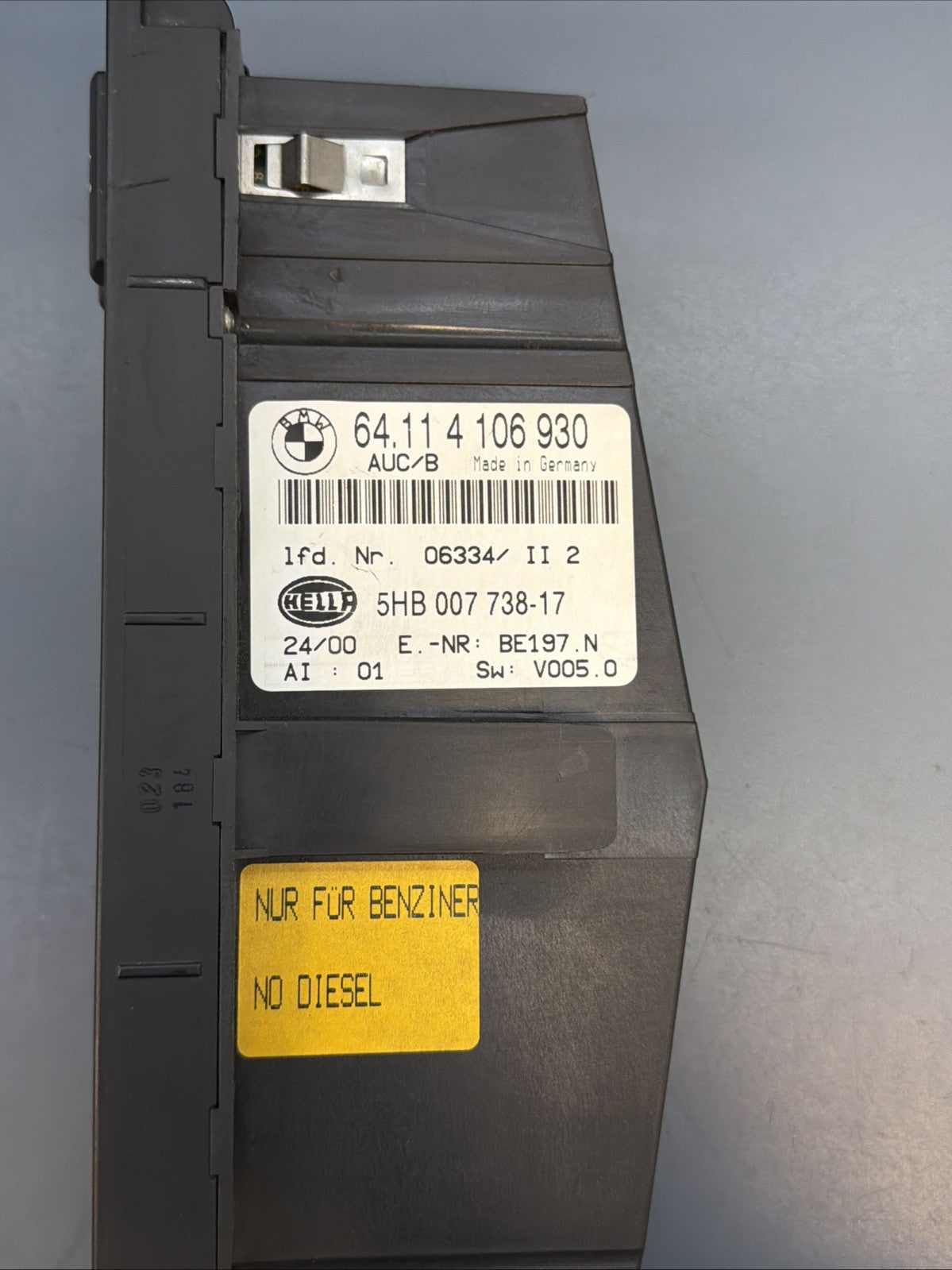 00-06 BMW E46 3 SERIES CLIMATE TEMPERATURE CONTROL UNIT A/C HEAT OEM 4106930
