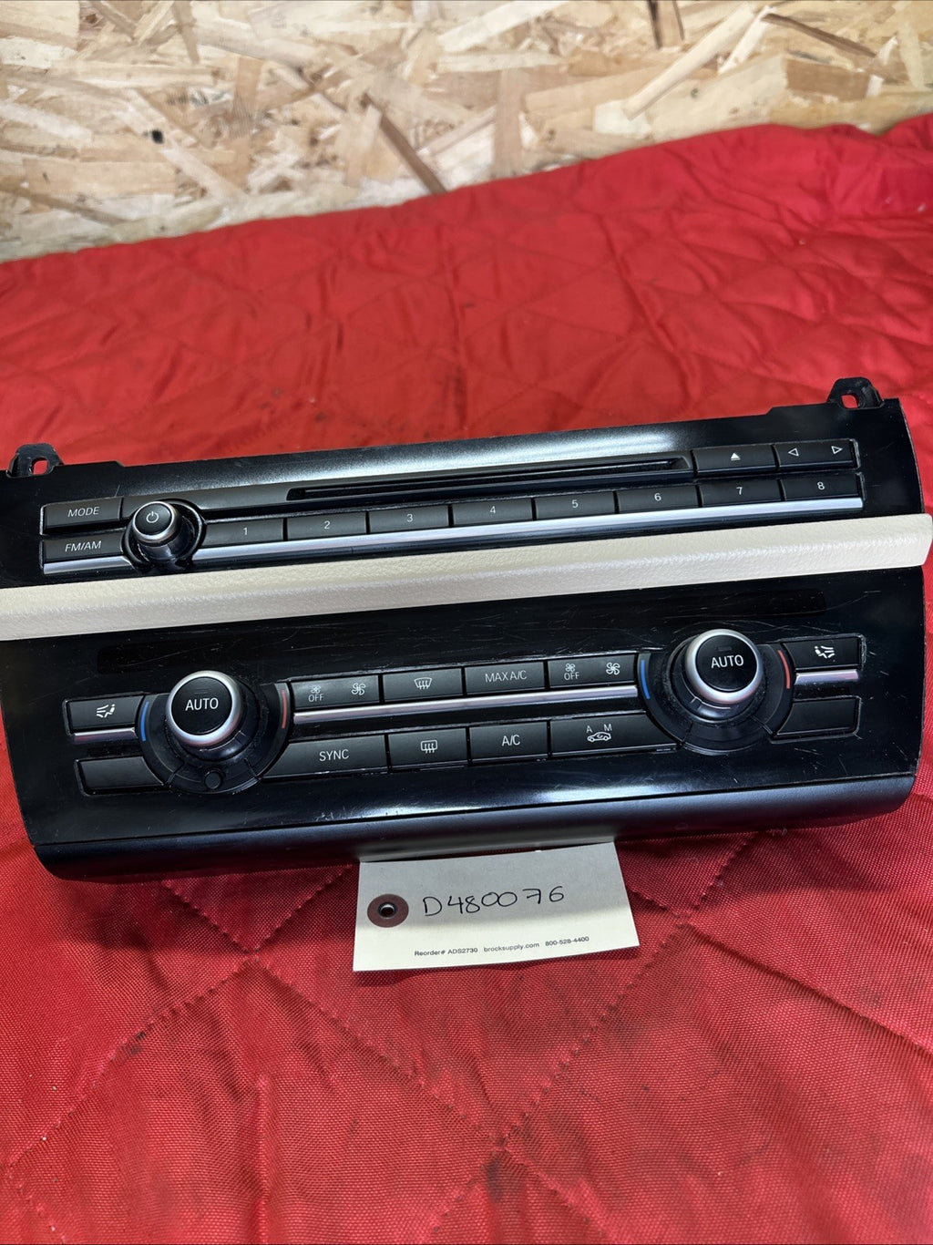 11-16 BMW F10 535i 528i Front Temperature Climate Control Panel Button 9331831