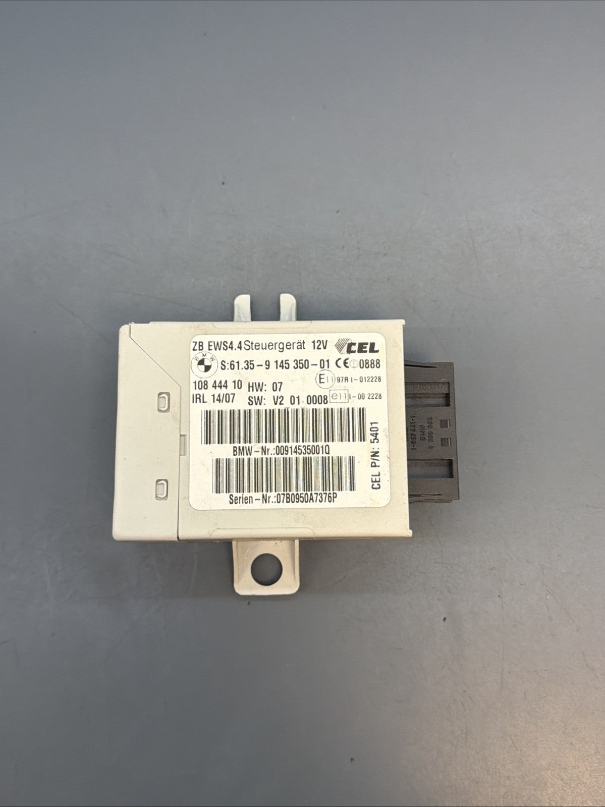 2007-2010 BMW X3 DME EWS IGNITION KEY TRANSPONDER MSV80 MSV80 EWS4.4 7576670