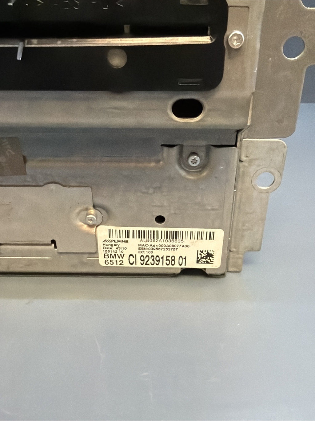 BMW 2010-2017 F10 5 SERIES RADIO RECIVER CD PLAYER NAVIGATION UNIT OEM 9239158