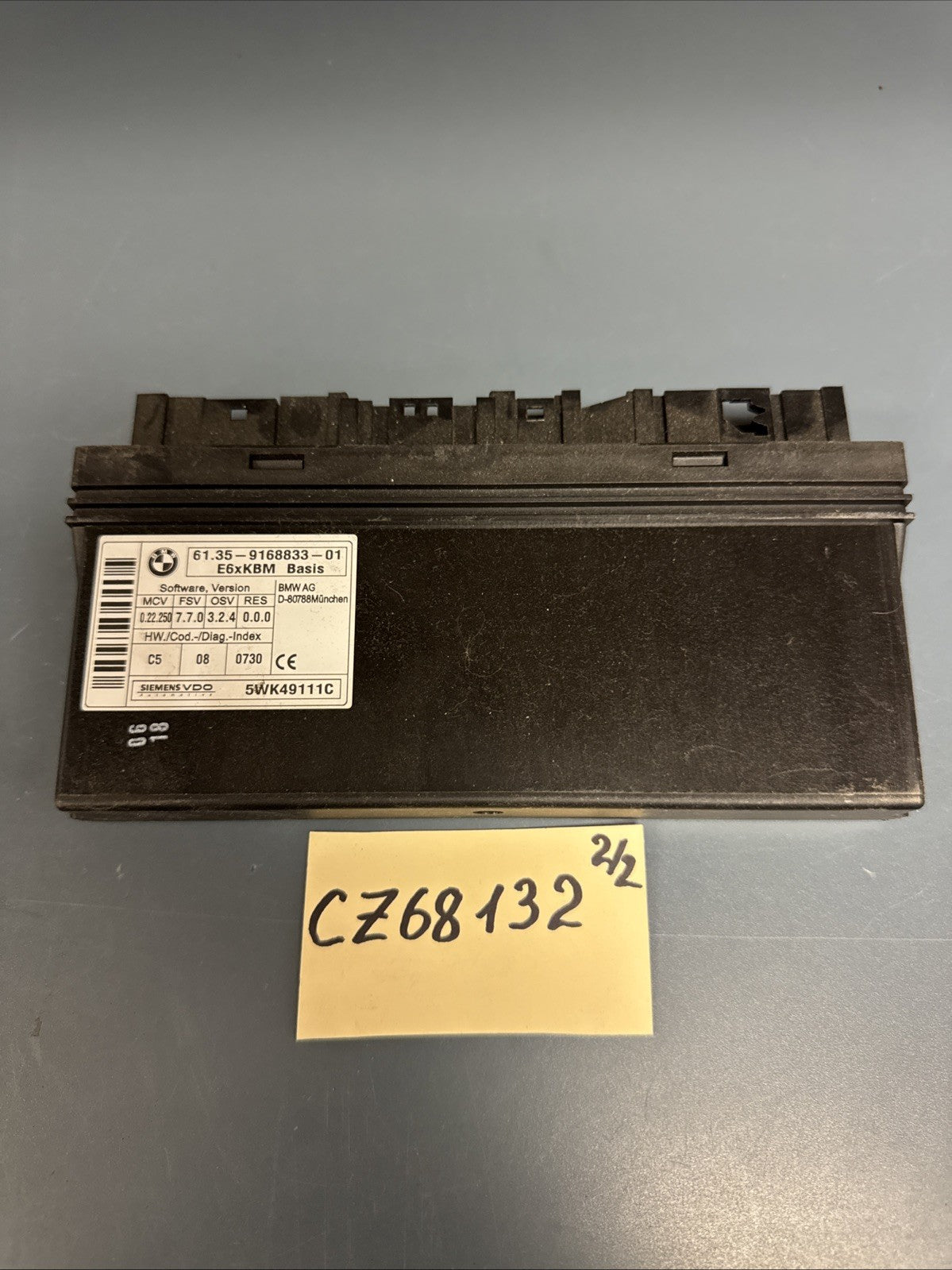 08-10 BMW 535XI GATEWAY BODY CONTROL MODULE BCM BCU 9168833 OEM