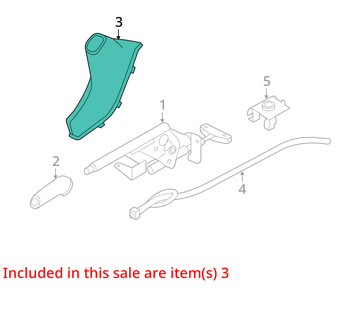 12-20 OEM BMW F30 F32 F33 F34 F36 Boot Hand Brake Handle Cover Trim BLACK