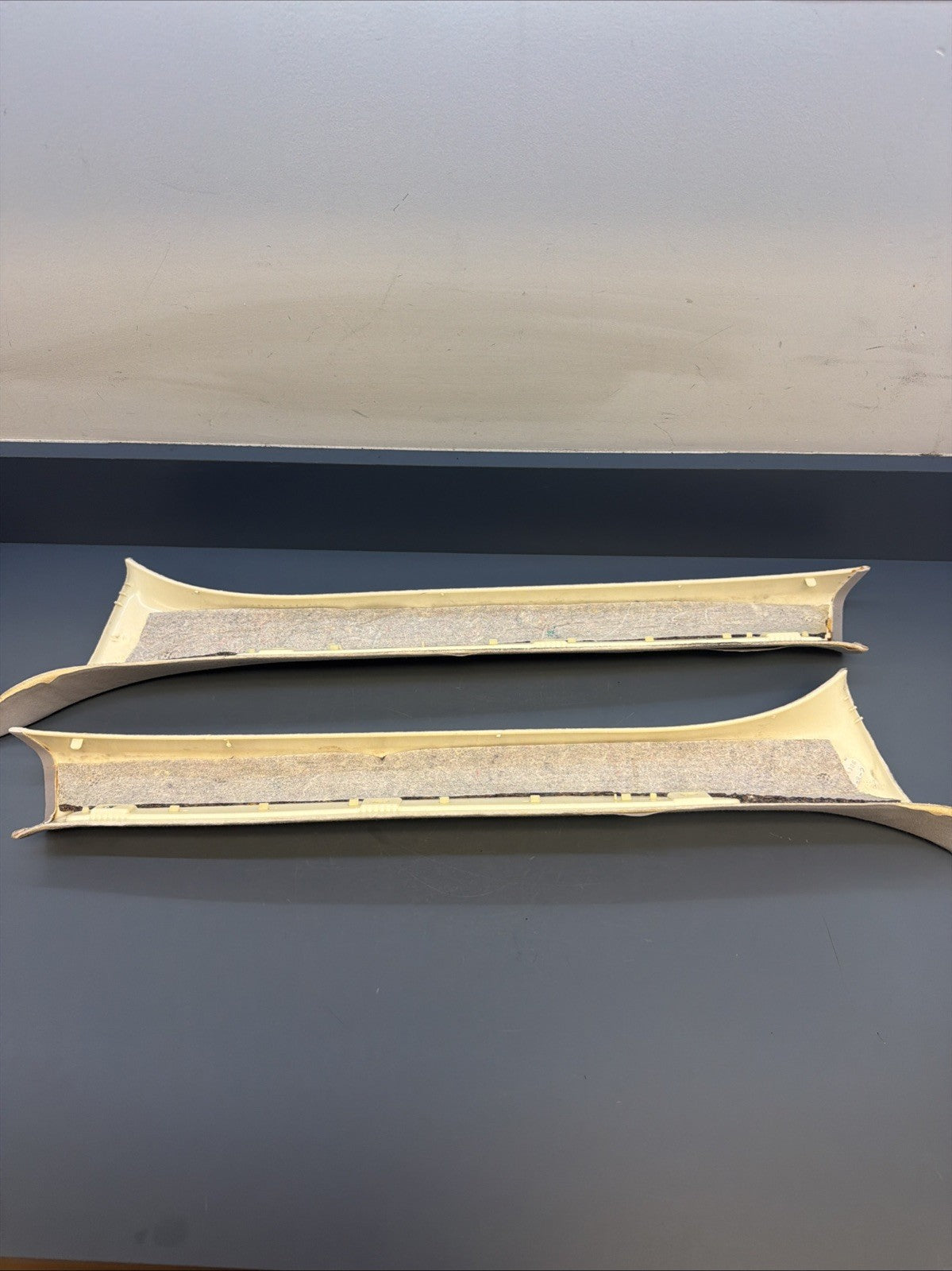 01-06 BMW E46 SEDAN Front Left & Right A Pillar Trim 8220240 8220239 Grey