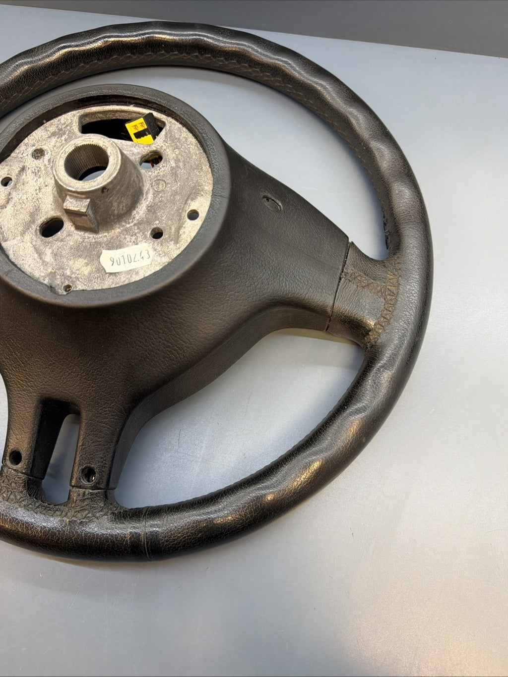 1999-2006 BMW 3 SERIES E46 GENUINE BLACK LEATHER STEERING WHEEL 3375E461
