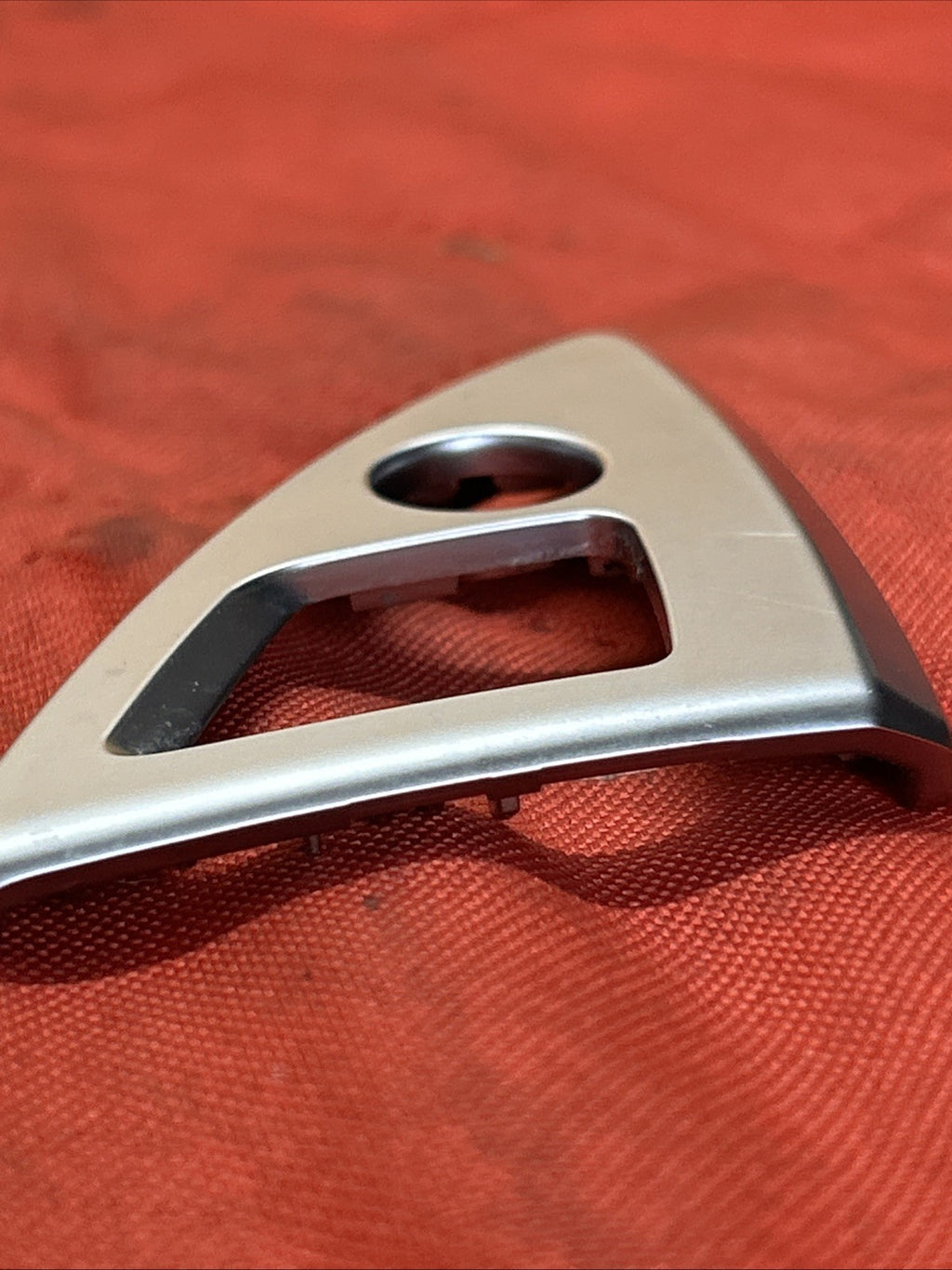 11-16 BMW F10 528i 535i Center Console Armrest Lock Trim Chrome 9277348 OEM