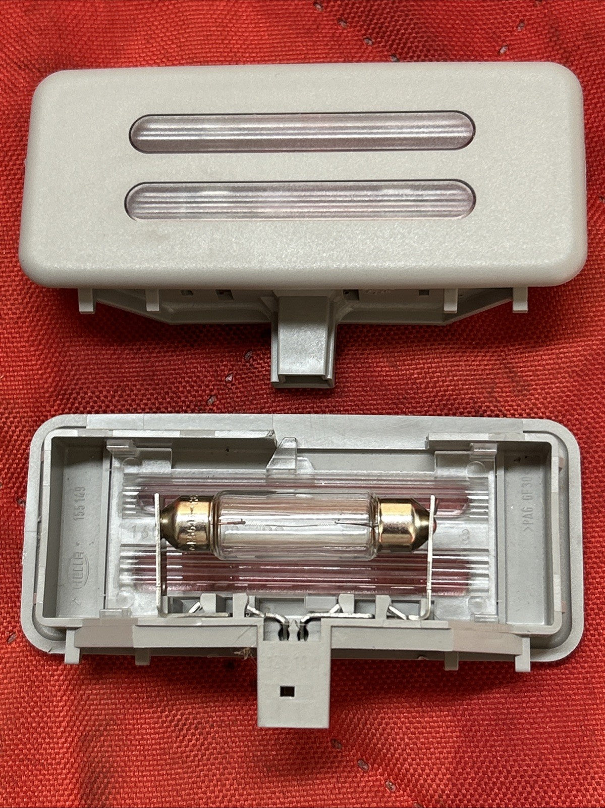 06-11 BMW E60,E61,E90,E91,E92 SUN VISOR INTERIOR LIGHT 6962011 SET OF 2 GREY