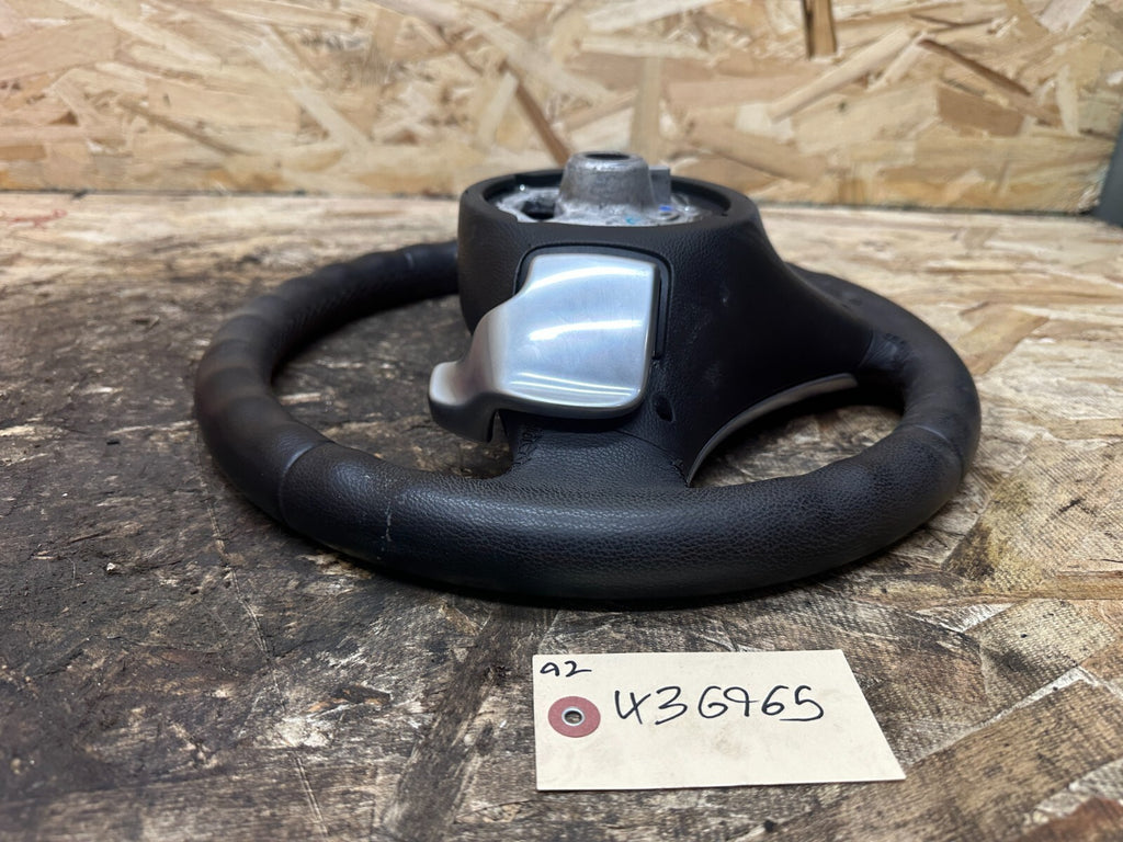 BMW 2006-2012 E90 NON HEATED SPORT STEERING PADDLE SHIFT BLACK LEATHER 6781086