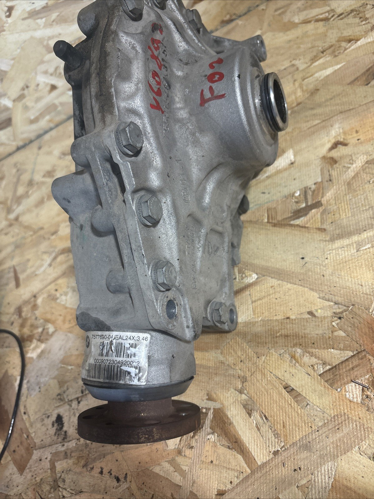 2010 750 F02 Front Differential Carrier Final 3.46 Drive AWD Diff OEM BMW