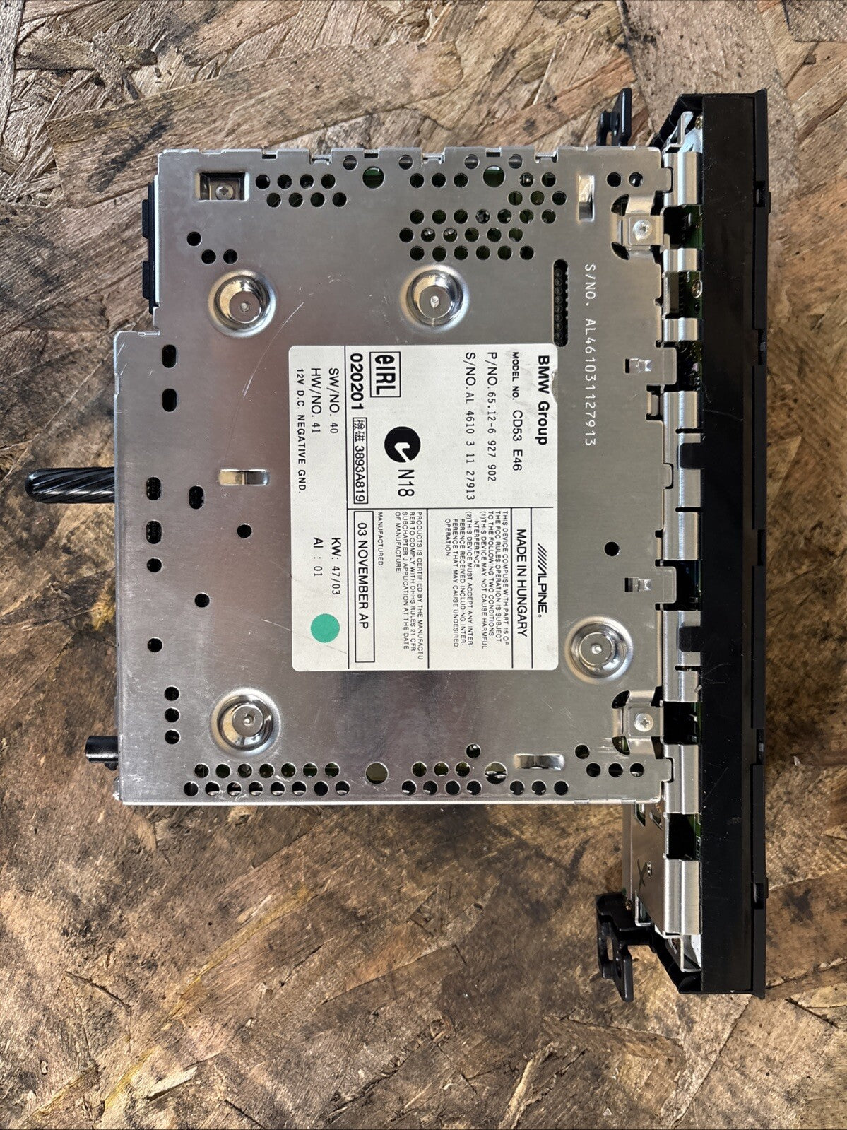02-06 BMW E46 325i 330i M3 AM FM CD PLAYER RADIO STEREO RECEIVER OEM  6927902