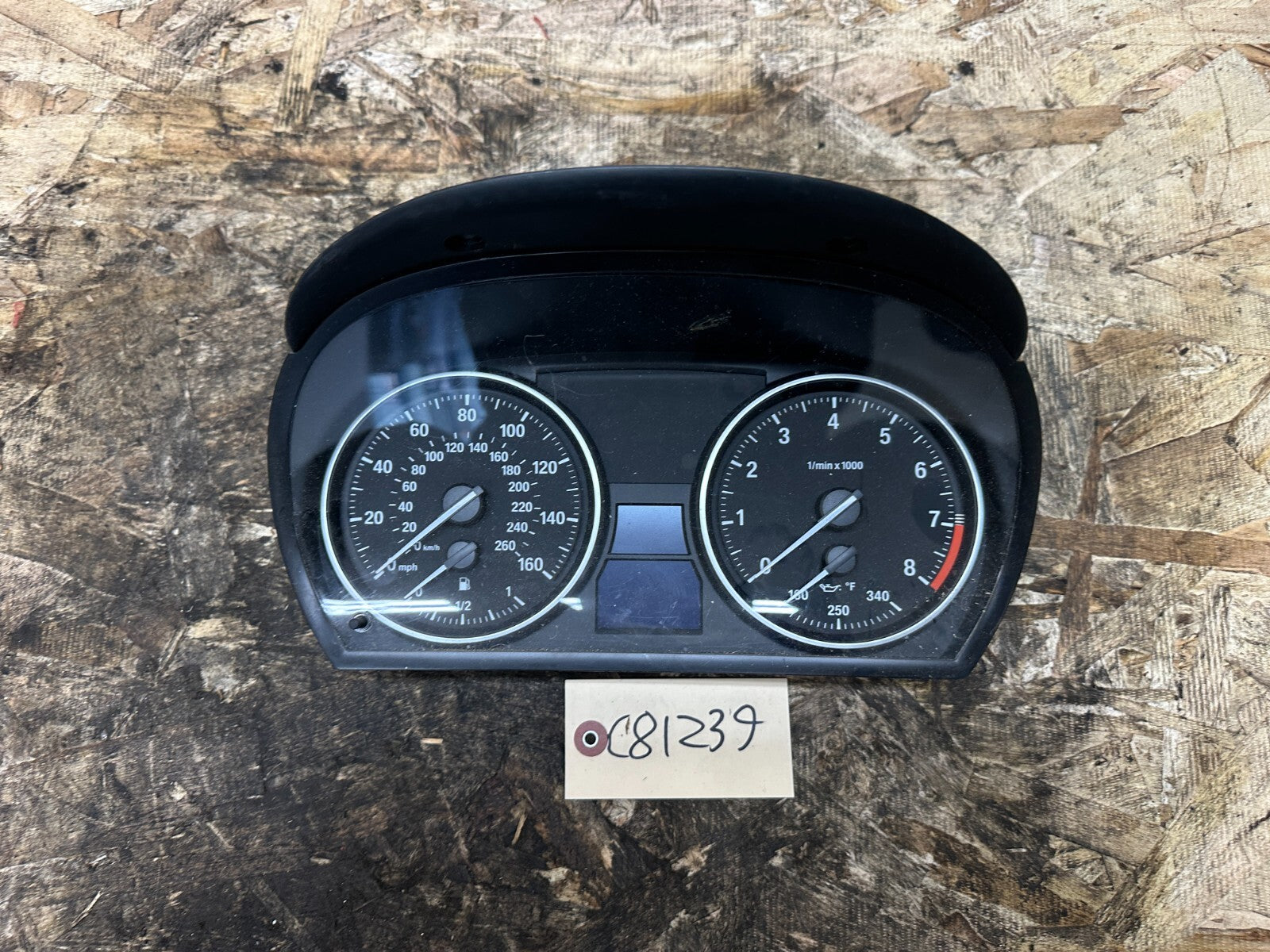 BMW 2007-2011 E90 3 SERIES SPEEDOMETER INSTRUMENT GAUGE CLUSTER MPH OEM 9166858