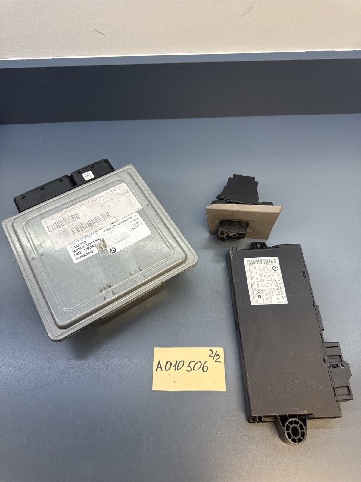 07-08 OEM BMW E90 DME ECU CAS Engine N54 Control Unit Computer Key MSD80 SET