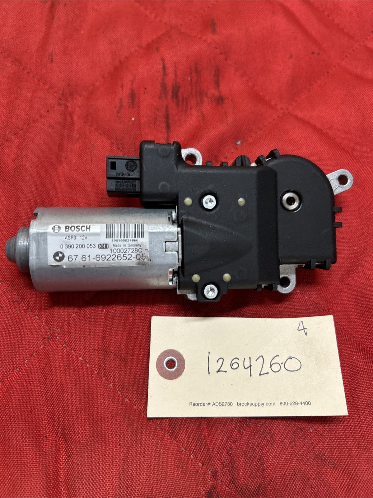 2007-2013 BMW E70 X5 Sunroof Motor Drive Unit OEM 6922652