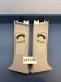 01-06 BMW E46 SEDAN B PILLAR LEFT & RIGHT Trim Cover BEIGE 8220241 8220242